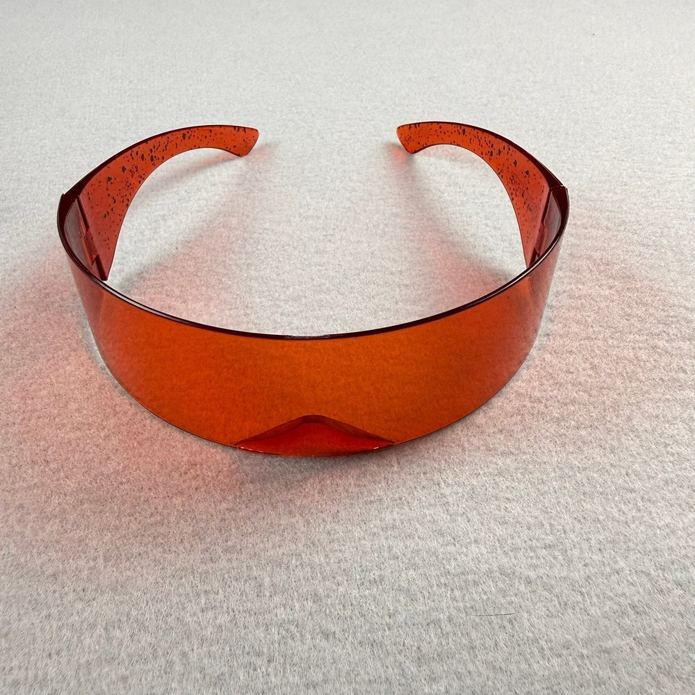 Tipsy Elves Unisex OS Cyclops Sunglasses‎ Plastic Red Futuristic Cyber Rave Y2K - Picture 2 of 10